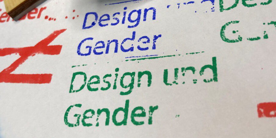 Stamped lettering: design and gender