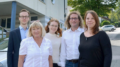 Group photo on a street in Hagen Dahl