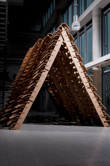 Bachelor thesis by Lukas Kirtz and Karl Roesler: Parametric structure - front view