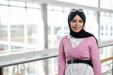 Portrait of scholarship holder Fatima Al Zahra Ghaben